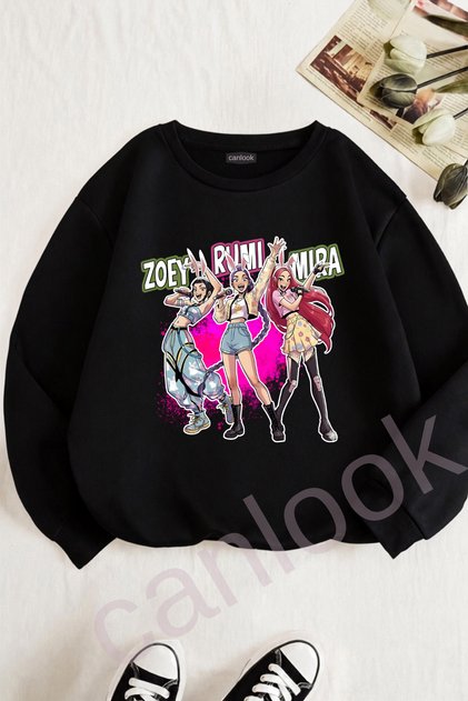 K-Pop Zoey Rumi Mira Kids Design Sweatshirt