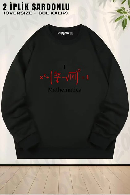 Mathematics Math Formula Mathematics Printed Crew Neck Sweatshirt