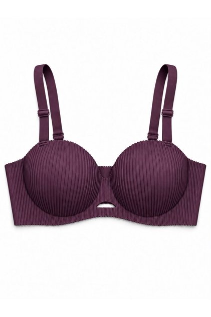 Women's Hand-Shaped Inner Support Textured Line Bra (Slim Fit)