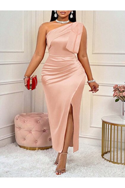 Rochie maxi, roz