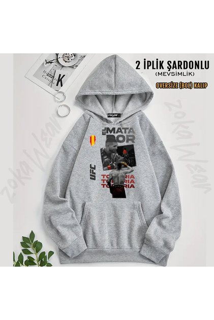 Ilia Topuria Ufc Printed Hooded Sweatshirt