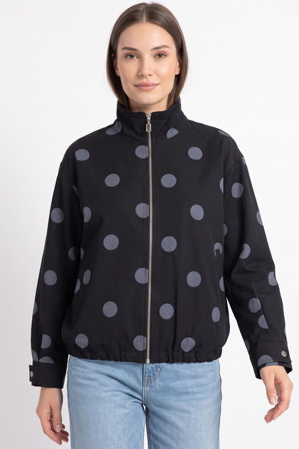 Polka Dot Jacket 202710 - Black