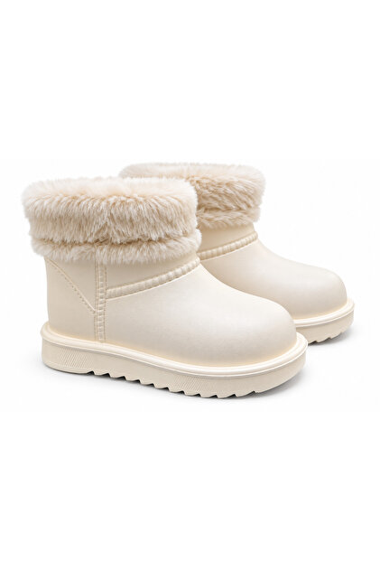 Middo Waterproof Girls' Eva Rain Snow Boots with Fur Inside