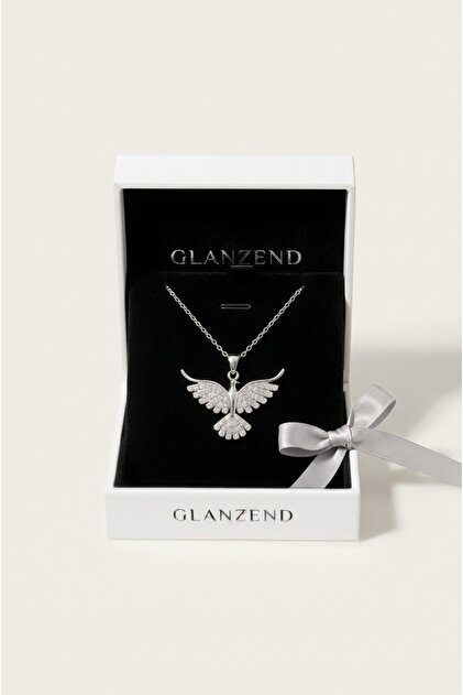 Silver Zircon Stone Phoenix Pendant Meaningful Gift for Special Occasions