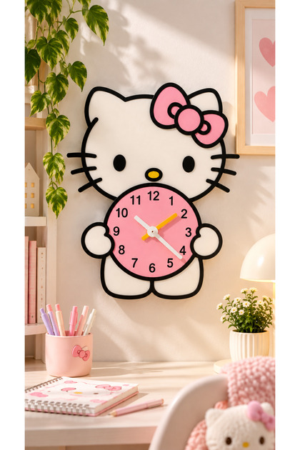 Hello Kitty Duvar Saati