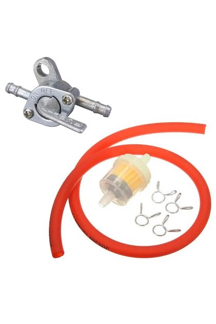 Furtun de benzină cu filtru și robinet pentru motocicleta, scuter, Atv, motounelte 27cm