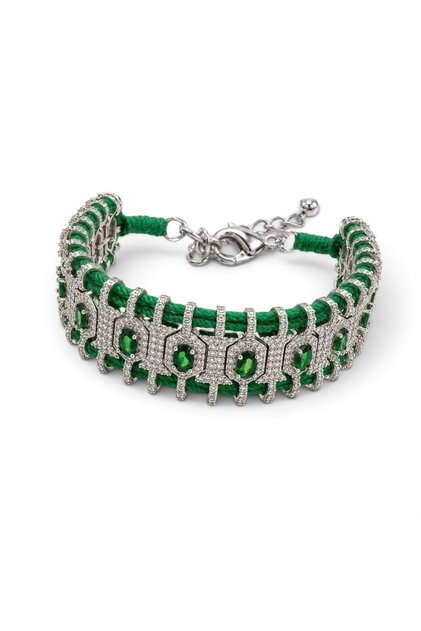 Jewel sparkling string bracelet