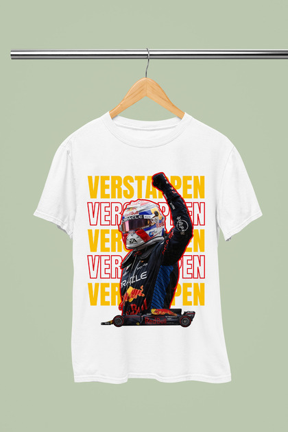 Max Verstappen Baskili Cotton Short Sleeve Regular Fit F1 T-Shirt