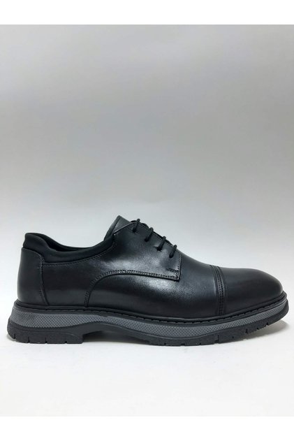 Genuine Leather Lace-Up Non-Slip Thermo Sole Wide Fit Winter Men's Shoes