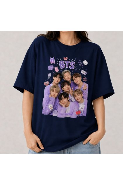 Bts Printed T-Shirt 100% Cotton (with Pen as a Gift)