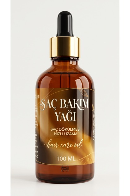 Hair Care Oil Large Size 100 ml / Anti-Hair Loss & Fast Growth Effect - Castor Oil, Rosemary, Amla, Jojoba, Avocado Complex