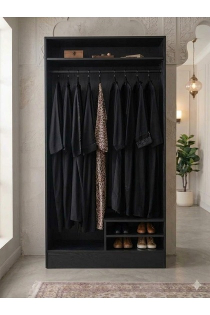 Modern Open Closet Organizer Functional Design Wardrobe (Without Doors)