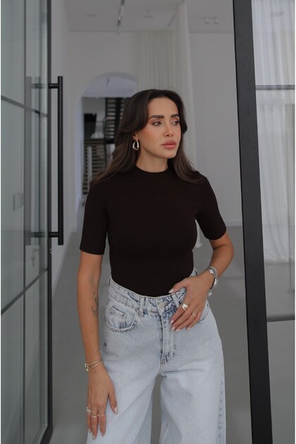 Bitter Brown Ruby Fit Modal Blouse