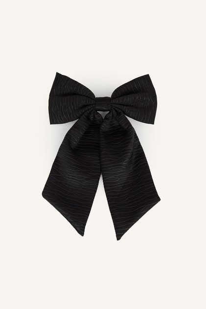 Women's Textured Bow Hair Accessory Clip I6969Axns