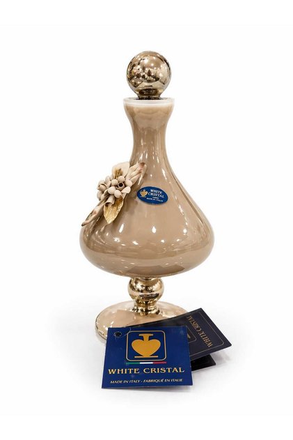 White Cristal CAPPUCİNO MURANO ŞİŞE 24 CM