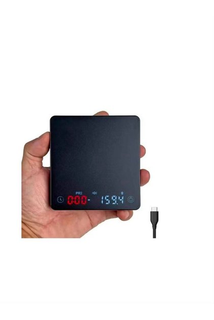 ميزان قهوة رقمي من TLOG مع مؤقت وشاشة LCD بإضاءة خلفية، ميزان طعام رقمي سهل اللمس 3 كجم - 0.1 للاسبريسو