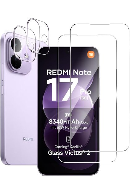Xiaomi Redmi Note 17 Pro 5g Compatible Fingerprint Activated Nano Glass Screen Protector, 9H Hardness Protector and Lens Protector