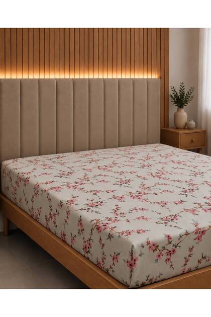 King Size Elastic Sheet 180 X 200 (Without Pillow)