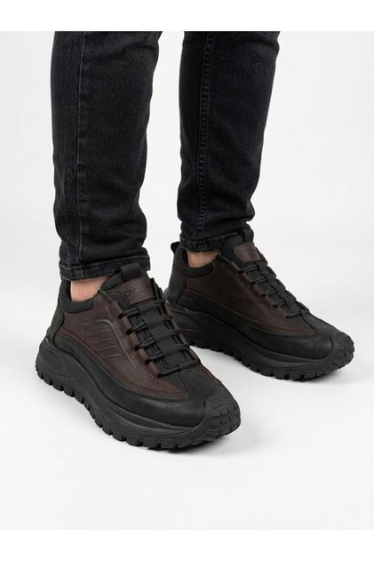 Men's Black Brown Genuine Leather Lightweight Orthopedic Imported Sole Casual Boots