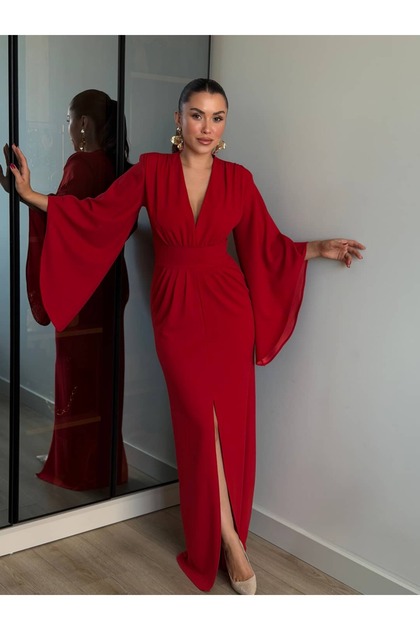 Patrica Asimetrik Kol Elbise