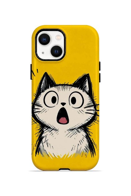 iPhone 14 Plus Vorian Double Layer Confused Cat Case
