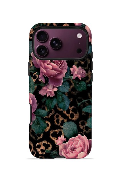iPhone 18 Pro Max Vorian Magsafe Dual Layer Leopard Pink Rose Case