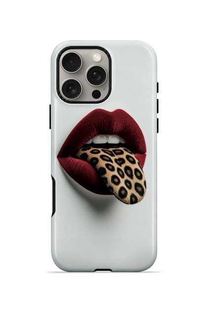 iPhone 16 Pro Max Vorian Double Layer Leopard Lip Case