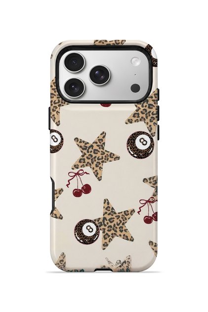 iPhone 17 Pro Max Vorian Magsafe Dual Layer Cherry Leopard Star Case