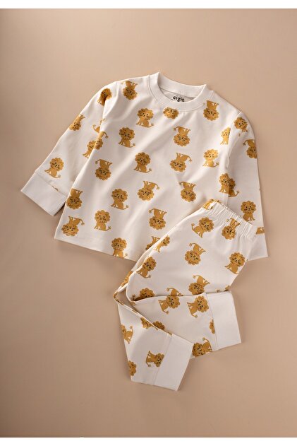 Pajama Set 1-7 Years Ecru