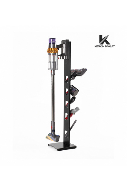 KESKİN İMALAT Metal Dikey Süpürge Standı – Süpürge ve Aksesuar Düzenleyici