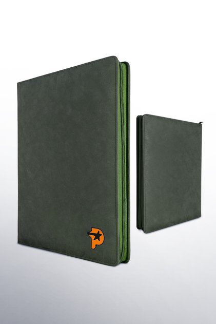 Premium Zippered Green Card Album (360 Card Capacity)