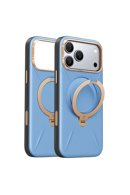 iPhone 18 Pro Max/17 Pro Max O Stand Spin Vegskin Series Magsafe Case - Light Blue