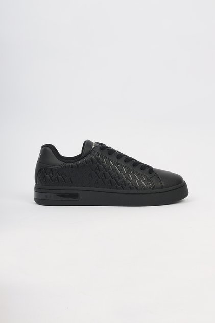 Men's Flat and Comfortable Sole Monogram Ck Logo Black1 Sneaker