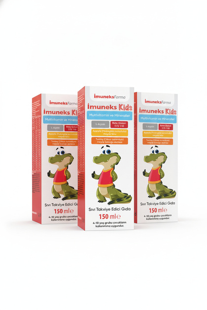 Kids Multivitamin and Minerals Supplement Food Supplement 150 ml Set of 3