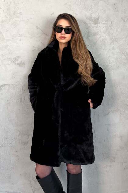 Women's Long Fur Coat 99451
