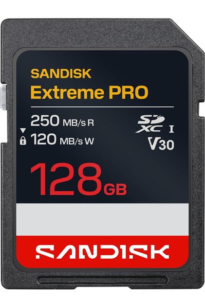 Extreme Pro SD UHS-I 128GB SD 250MB/s(R) / 120MB/s(W)