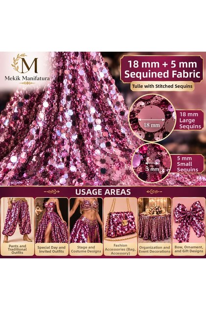 18 mm & 5mm Sequin Fabric