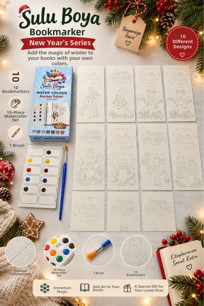 Watercolor Bookmark Set Set of 10-t1590-