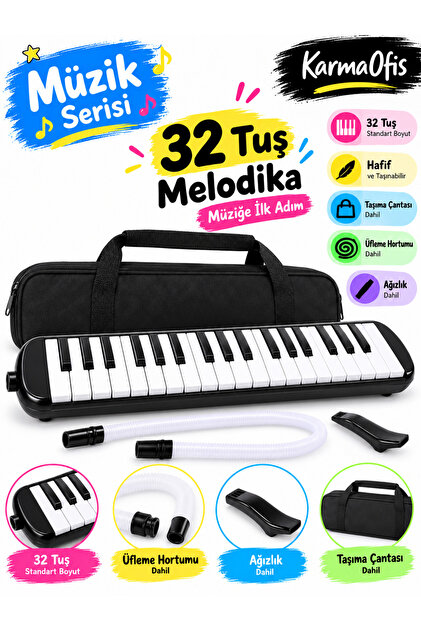 Melodika Siyah 32 Tuş