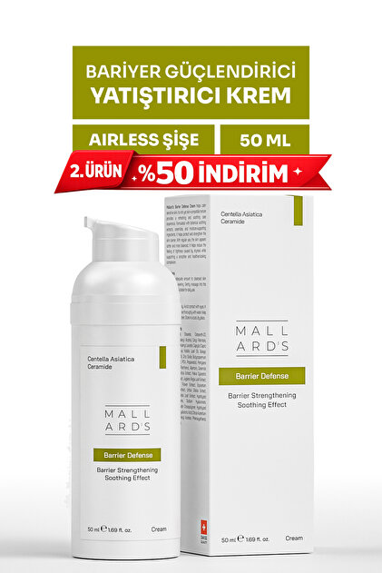 Barrier Defense, Centella Asiatica & Ceramide, Yatıştırıcı, Bariyer Onarıcı ve Nemlendirici Krem, 50 ml