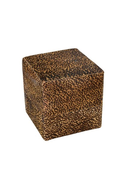 Kahverengi Leopar Dana Derisi Puf