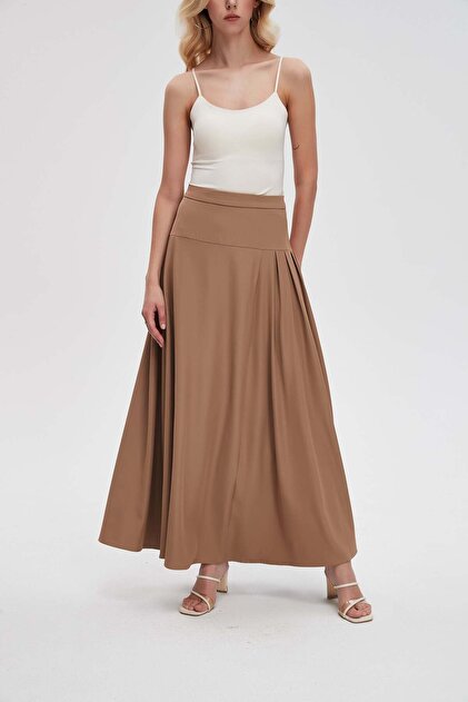 Solid Printed Long Skirt