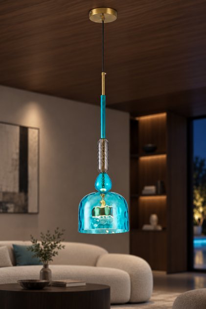 Novarıs 12W Modern Tekli LED Avize - Salon ve Mutfak Aydınlatma