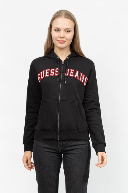 Women's Zippered Sweatshirt Black