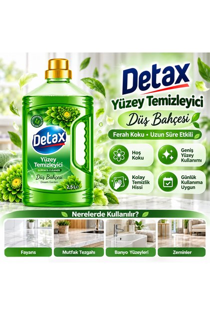 Detax Yüzey Temizleyici 2450 ml Rüya Bahçesi