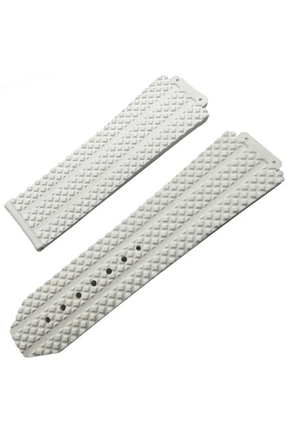 Hublot Bigbang Compatible 17mm White Silicone Watch Strap - Case Entry 17mm