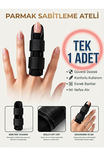 Ayarlanabilir Parmak Ateli Orta, İşaret, Yüzük ve Serçe Parmaklar İçin Kırık Aparatı