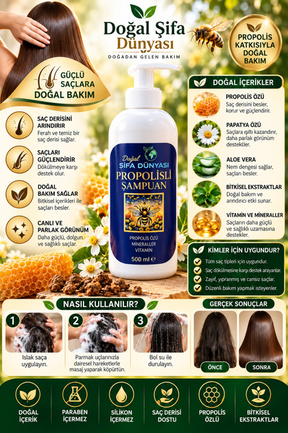 Propolis Shampoo Anti-Hair Loss