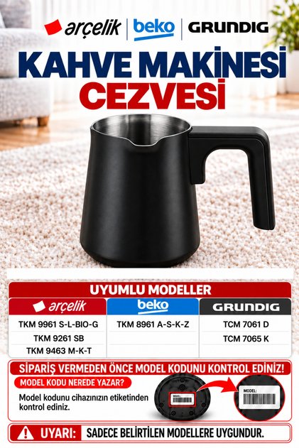 Kahve Makinesi Cezve Tkm 9961 Bıo Tcm 7061 Bıo Mat Siyah Boyalı 3584020600