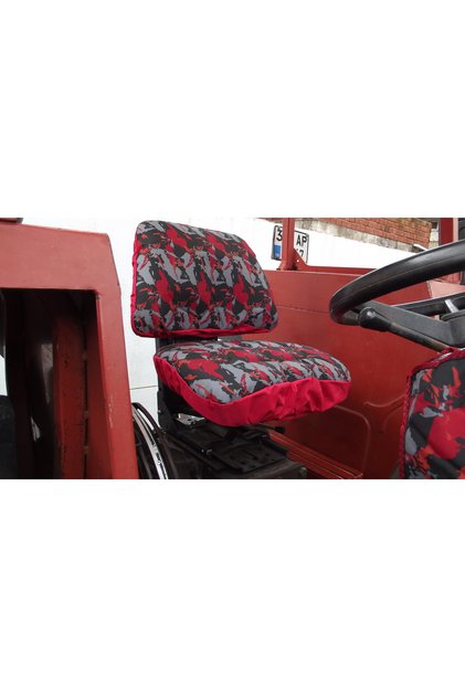Fiat Traktör Düz Tip Eski Model Kırmızı Koltuk Minderi